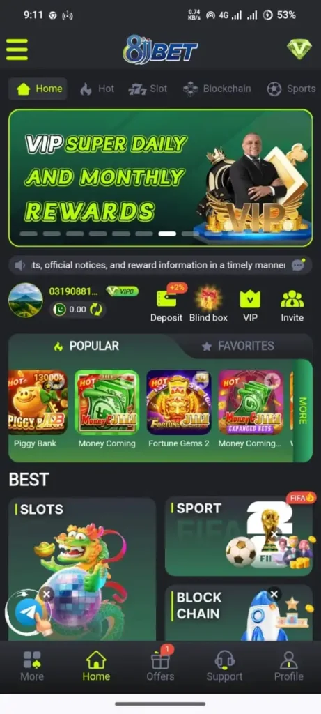 8JJ BET Game Home