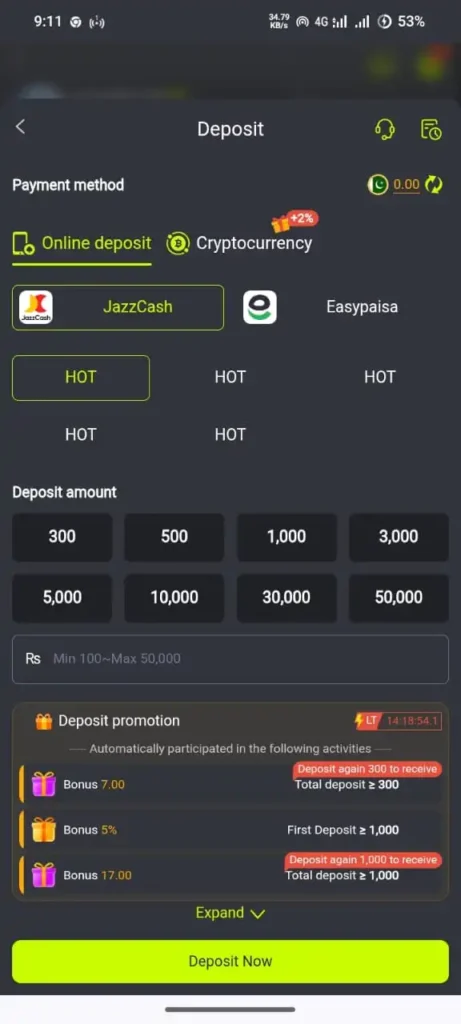 8JJ BET Game Deposit