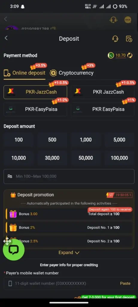 JJ804 Game Deposit