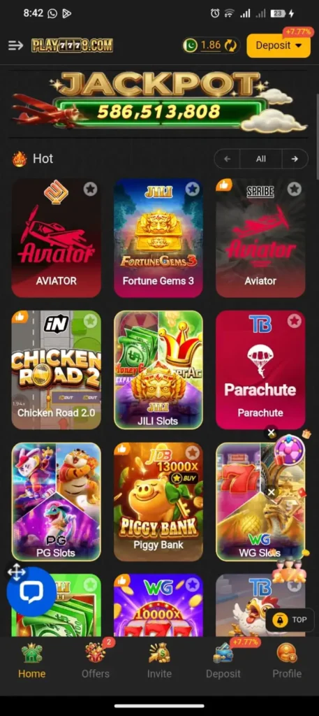 Play7778 Games